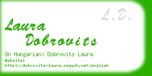 laura dobrovits business card